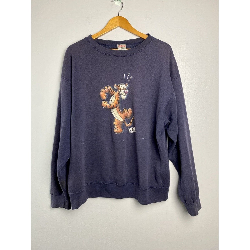 1968 Tigger Walt Disney Crewneck Sweatshirt Vintage Disney Store XL 50/50 blend